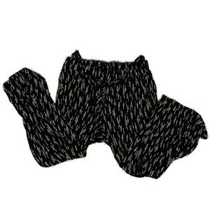 Torrid Size 1x Black with White Streaks Polyester Pants